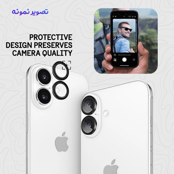 خرید محافظ لنز دوربین رینگی فلزی iPhone 16