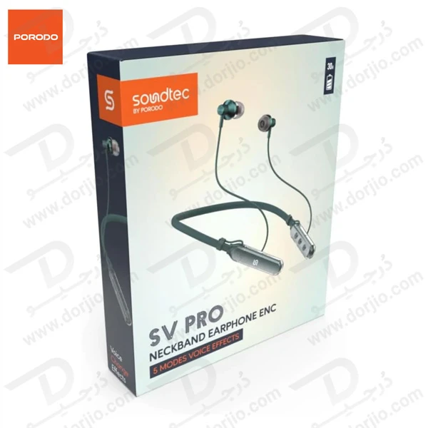 خرید هندزفری بلوتوثی گردنی مارک Porodo مدل Soundtec SV Pro Neckband