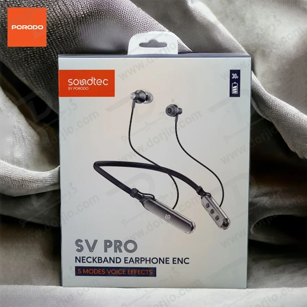 خرید هندزفری بلوتوثی گردنی مارک Porodo مدل Soundtec SV Pro Neckband