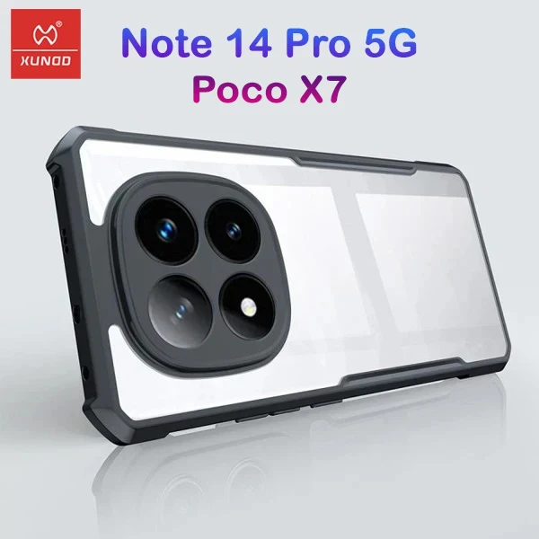 خرید کریستال شیلد شفاف Xiaomi Redmi Note 14 Pro 5G مارک XUNDD سری Beatle