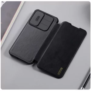 خرید کیف چرمی محافظ دوربین دار Samsung Galaxy A36 مارک نیلکین مدل Qin Pro