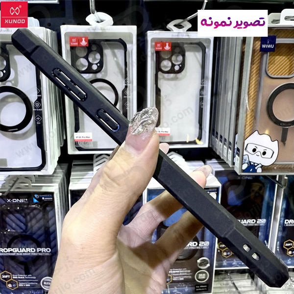 خرید گارد شفاف رینگ استند 360 درجه مگ سیف Samsung Galaxy S25 مارک XUNDD سری Beatle Rotatable