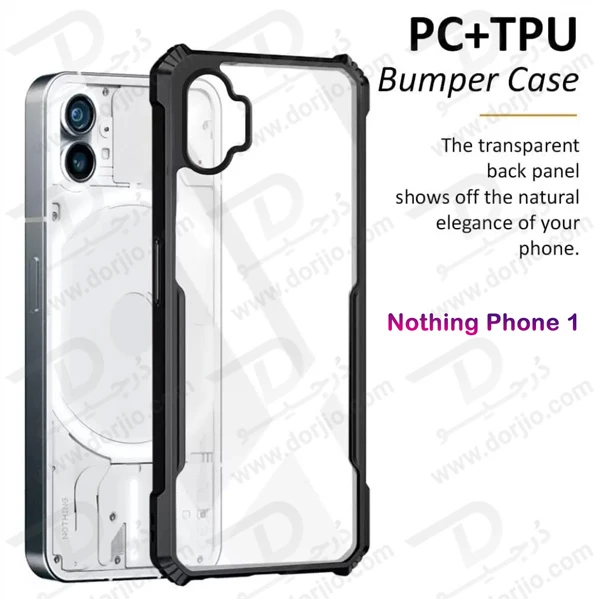 خرید گارد ضد ضربه شفاف Nothing Phone 1 مدل iPaky