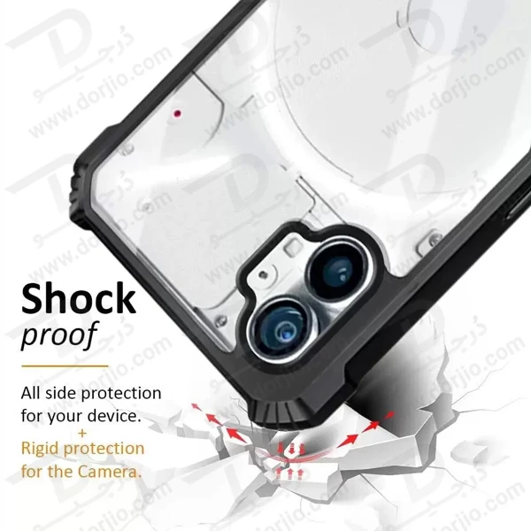 خرید گارد ضد ضربه شفاف Nothing Phone 1 مدل iPaky