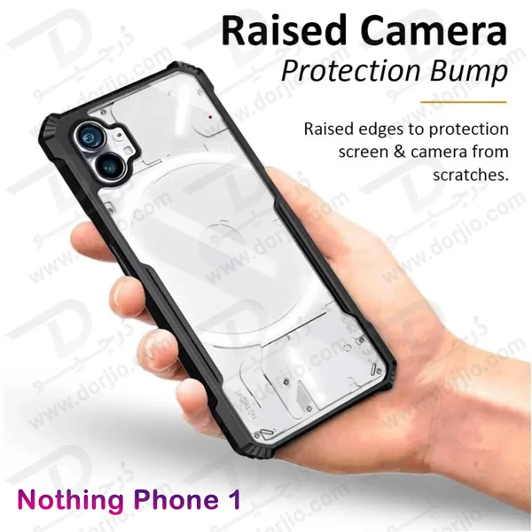 خرید گارد ضد ضربه شفاف Nothing Phone 1 مدل iPaky