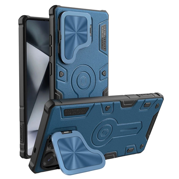 خرید گارد ضد ضربه مگنتی کمرا استند Samsung Galaxy S25 Ultra مارک نیلکین مدل Camshield Armor Prop