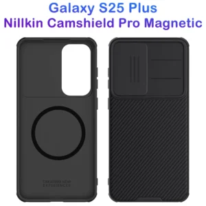 گارد ضد ضربه مگ سیف Samsung Galaxy S25 Plus مارک نیلکین مدل Camshield Pro Magnetic