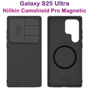 گارد ضد ضربه مگ سیف Samsung Galaxy S25 Ultra مارک نیلکین مدل Camshield Pro Magnetic