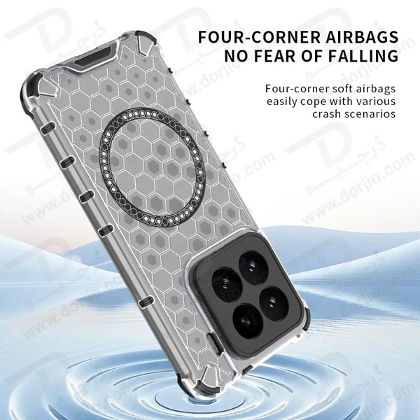 خرید گارد ضد ضربه هیبریدی مگ سیف Xiaomi 15 Pro مارک LEXOM