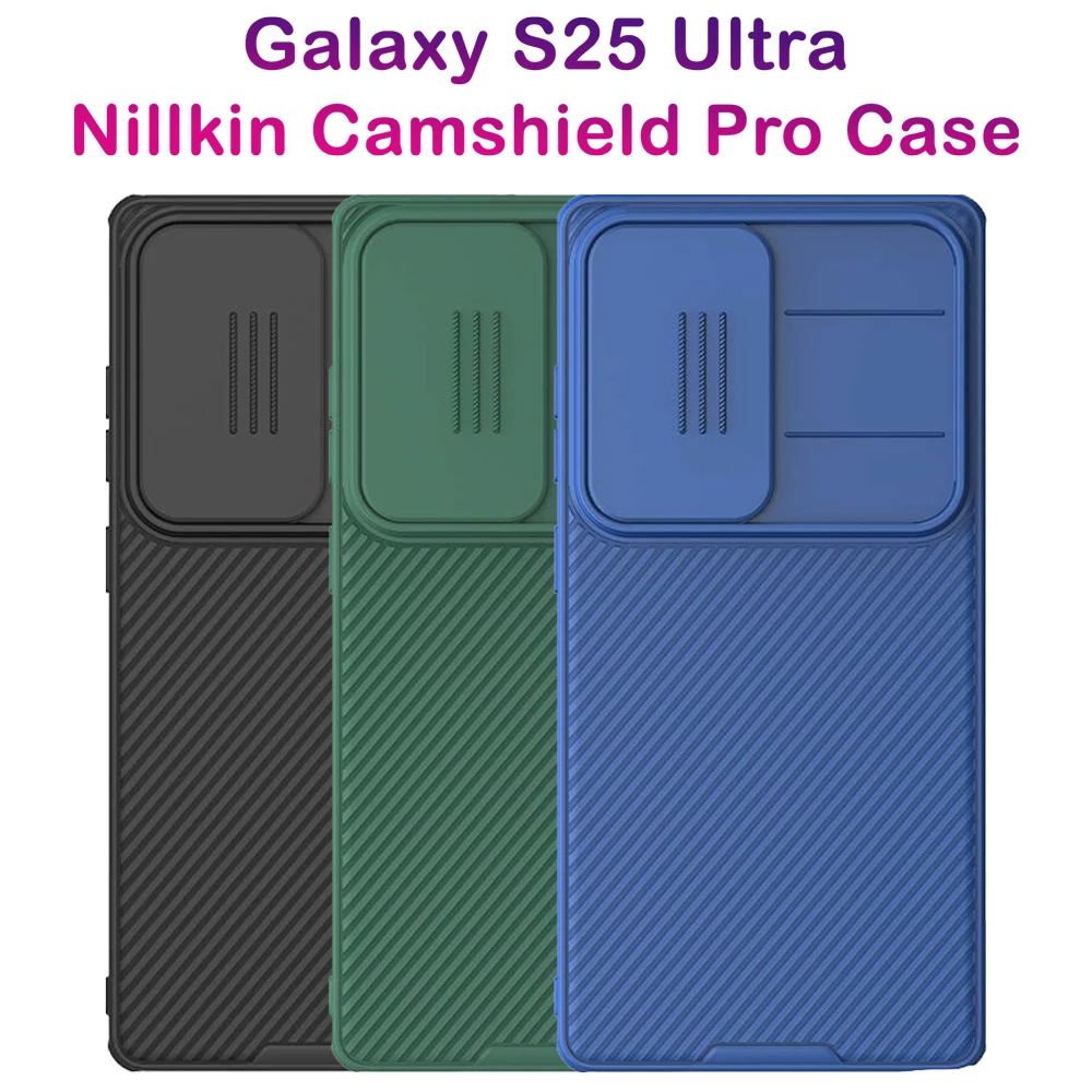 خرید گارد ضد ضربه Samsung Galaxy S25 Ultra مارک نیلکین مدل Camshield Pro