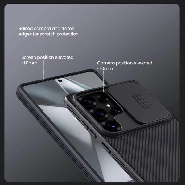 خرید گارد ضد ضربه Samsung Galaxy S25 Ultra مارک نیلکین مدل Camshield Pro