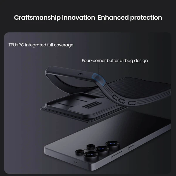خرید گارد ضد ضربه Samsung Galaxy S25 Ultra مارک نیلکین مدل Camshield Pro