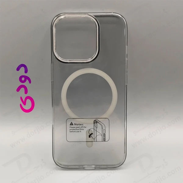 خرید گارد کریستالی شفاف رنگی مگ سیف iPhone 16 Pro