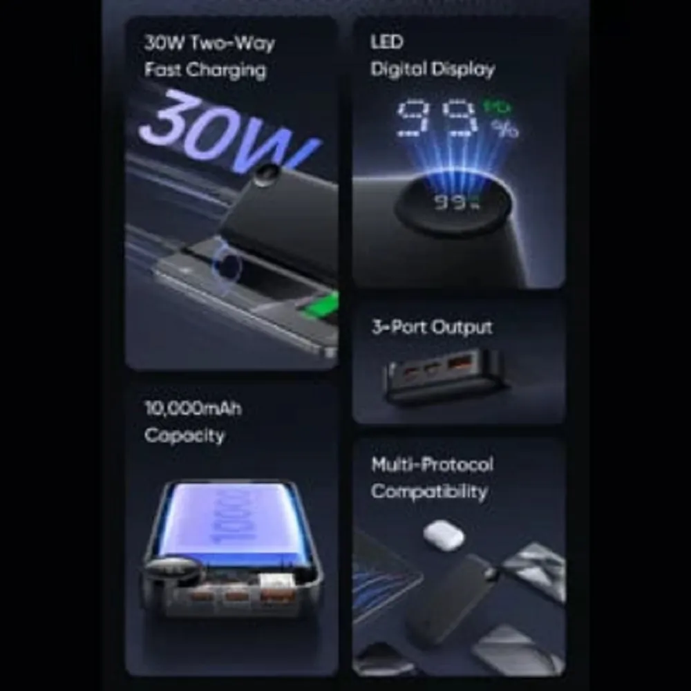 پاور بانک ۱۰ هزار ۳۰ وات مکدودو مدل Mcdodo MC-3850