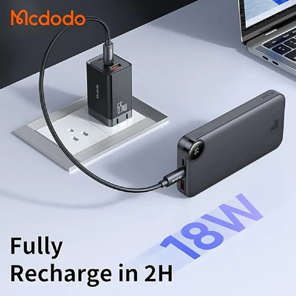 پاور بانک ۱۰ هزار ۳۰ وات مکدودو مدل Mcdodo MC-3850