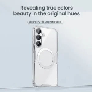 خرید قاب شفاف مگ سیف نیلکین Samsung Galaxy S25 مدل Nature TPU Pro Magnetic