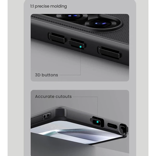 خرید قاب ضد ضربه Samsung Galaxy S25 Ultra مارک نیلکین مدل Super Frosted Shield Pro