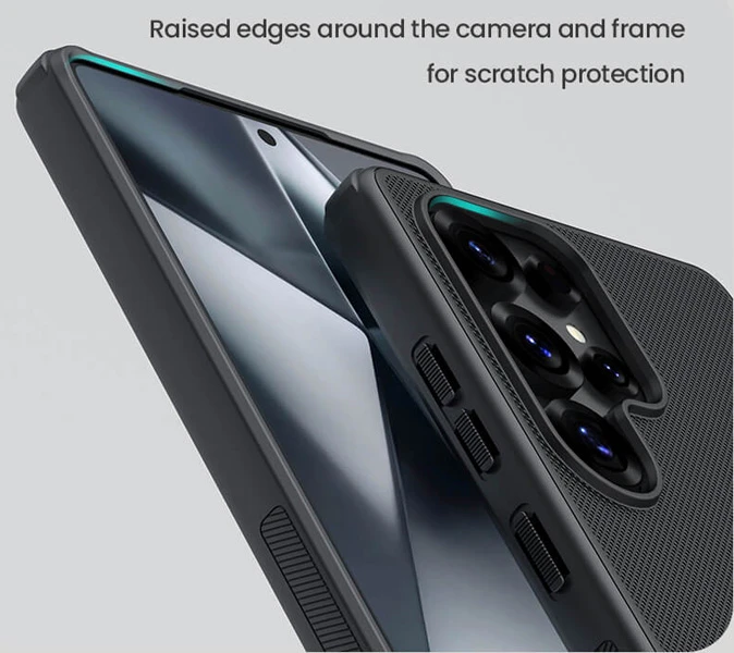 خرید قاب ضد ضربه Samsung Galaxy S25 Ultra مارک نیلکین مدل Super Frosted Shield Pro