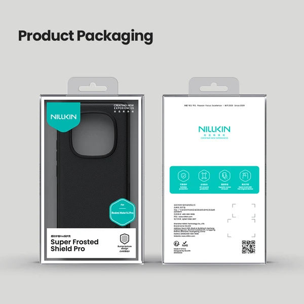 خرید قاب ضد ضربه Xiaomi Poco X7 5G مارک نیلکین مدل Super Frosted Shield Pro