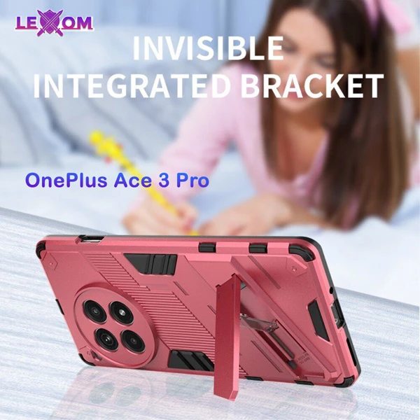 خرید قاب ضد ضربه استند دار OnePlus Ace 3 Pro مارک LEXOM
