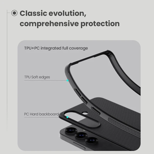 خرید قاب ضد ضربه مگنتی Samsung Galaxy S25 Plus مارک نیلکین مدل Super Frosted Shield Pro Magnetic