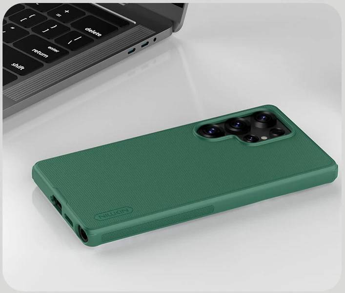 خرید قاب ضد ضربه مگنتی Samsung Galaxy S25 Ultra مارک نیلکین مدل Super Frosted Shield Pro Magnetic