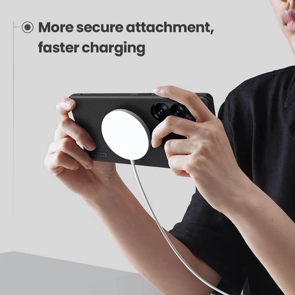 خرید قاب ضد ضربه مگنتی Samsung Galaxy S25 Ultra مارک نیلکین مدل Super Frosted Shield Pro Magnetic