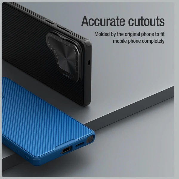 خرید قاب ضد ضربه مگنتی کمرا استند Samsung Galaxy S25 Ultra مارک نیلکین مدل Camshield Prop Magnetic