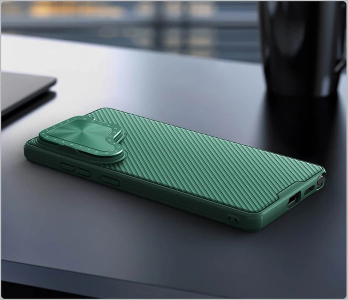 خرید قاب ضد ضربه مگنتی کمرا استند Samsung Galaxy S25 Ultra مارک نیلکین مدل Camshield Prop Magnetic