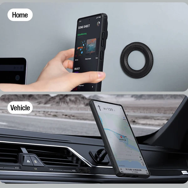 خرید قاب ضد ضربه مگنتی کمرا استند Samsung Galaxy S25 Ultra مارک نیلکین مدل Camshield Prop Magnetic