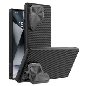 خرید قاب ضد ضربه مگنتی کمرا استند Samsung Galaxy S25 Ultra مارک نیلکین مدل Camshield Prop Magnetic