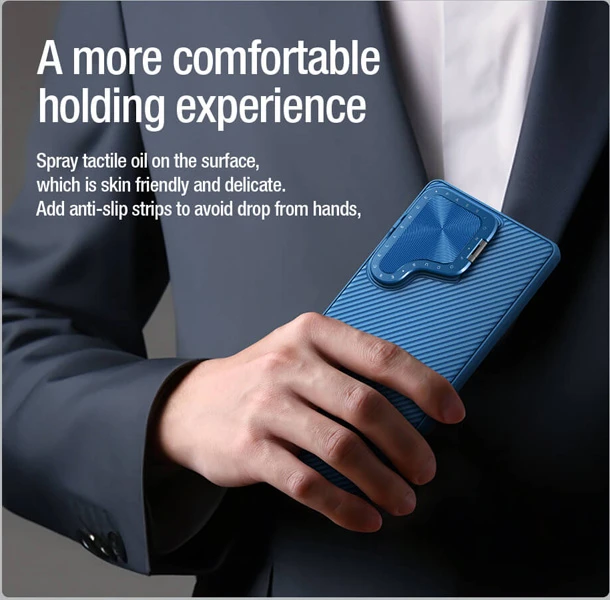 خرید قاب ضد ضربه کمرا استند Samsung Galaxy S25 Ultra مارک نیلکین مدل Camshield Prop