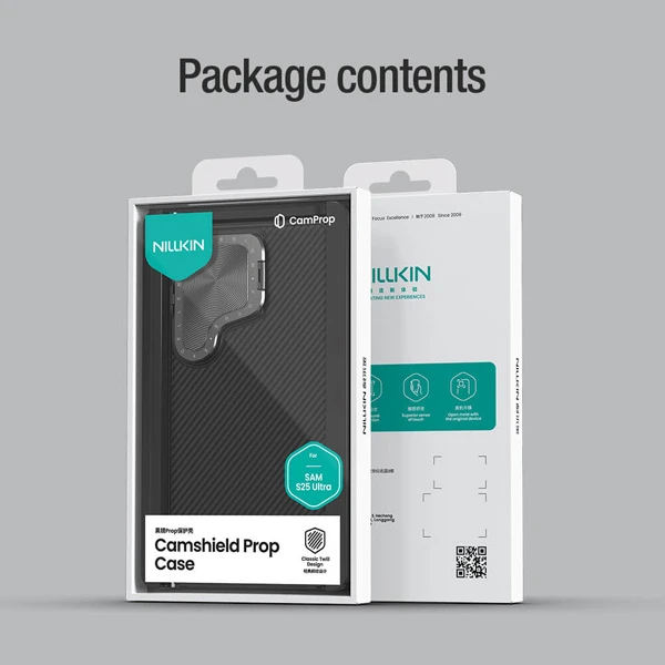 خرید قاب ضد ضربه کمرا استند Samsung Galaxy S25 Ultra مارک نیلکین مدل Camshield Prop