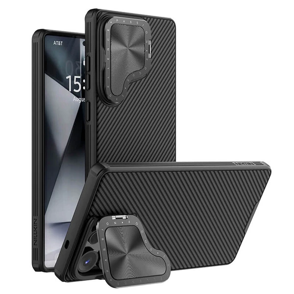 خرید قاب ضد ضربه کمرا استند Samsung Galaxy S25 Ultra مارک نیلکین مدل Camshield Prop