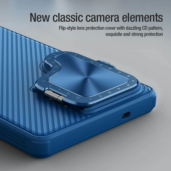 خرید قاب ضد ضربه کمرا استند Samsung Galaxy S25 Ultra مارک نیلکین مدل Camshield Prop