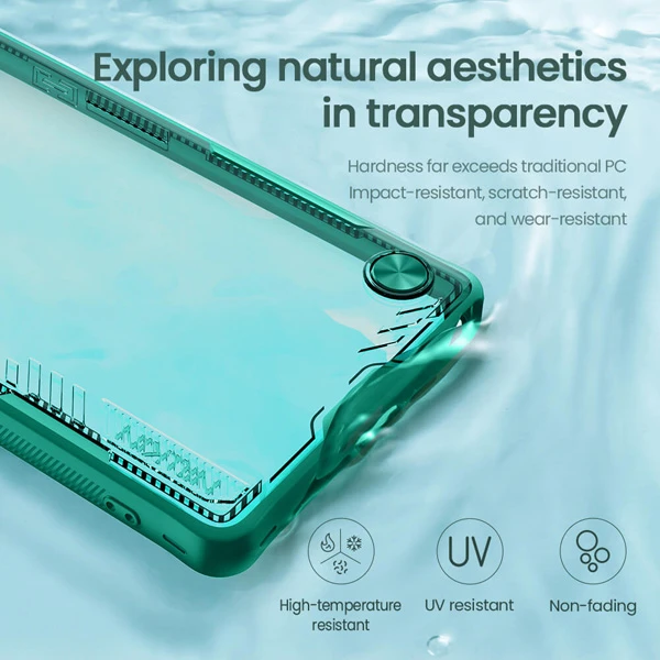 خرید قاب کریستالی استند دار Samsung Galaxy S25 Ultra مارک نیلکین مدل Iceblade Prop Frame