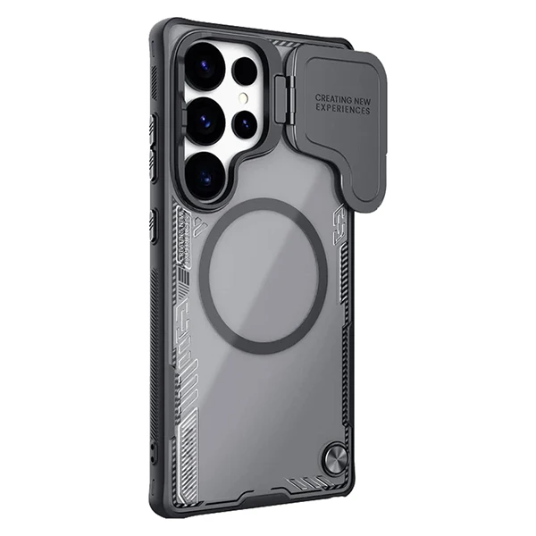 خرید قاب کریستالی مگنتی کمرا استند Samsung Galaxy S25 Ultra مارک نیلکین مدل Iceblade Prop Magnetic