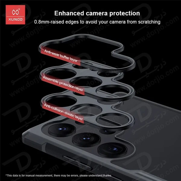 خرید کریستال شیلد شفاف Samsung Galaxy S25 Ultra مارک XUNDD سری Beatle