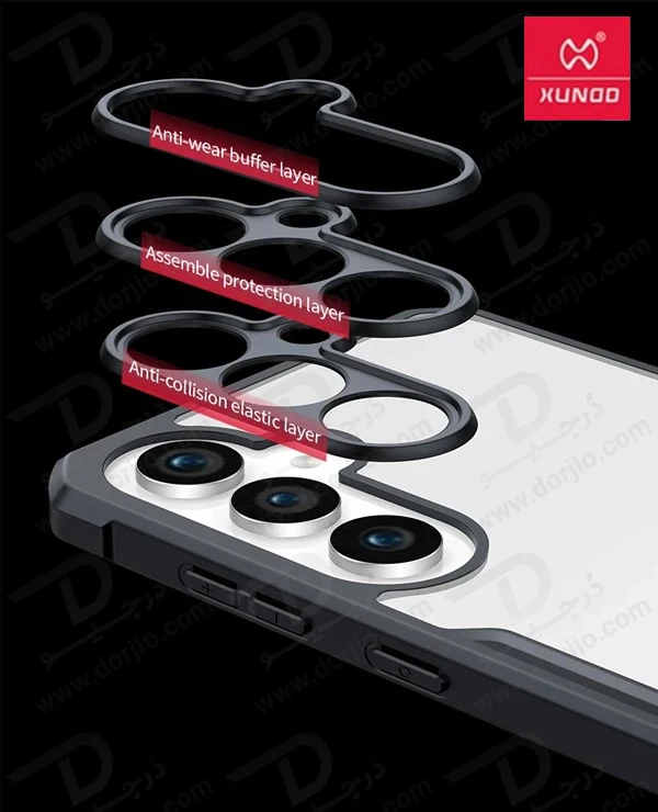 خرید کریستال شیلد شفاف Samsung Galaxy S25 مارک XUNDD سری Beatle خرید کریستال شیلد شفاف Samsung Galaxy S25 مارک XUNDD سری Beatle