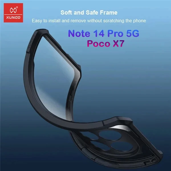 خرید کریستال شیلد شفاف Xiaomi Redmi Note 14 Pro 5G مارک XUNDD سری Beatle خرید کریستال شیلد شفاف Xiaomi Redmi Note 14 Pro 5G مارک XUNDD سری Beatle