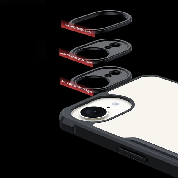 خرید کریستال شیلد شفاف iPhone 16E 2025 مارک XUNDD سری Beatle