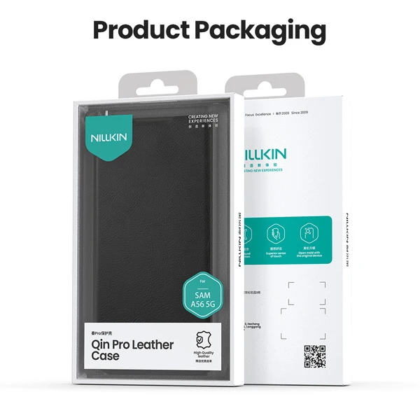 خرید کیف چرمی محافظ دوربین دار Samsung Galaxy A36 مارک نیلکین مدل Qin Pro خرید کیف چرمی محافظ دوربین دار Samsung Galaxy A36 مارک نیلکین مدل Qin Pro