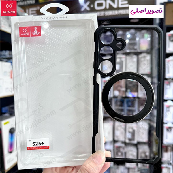 خرید گارد شفاف رینگ استند 360 درجه مگ سیف Samsung Galaxy S25 Plus مارک XUNDD سری Beatle Rotatable خرید گارد شفاف رینگ استند 360 درجه مگ سیف Samsung Galaxy S25 Plus مارک XUNDD سری Beatle Rotatable