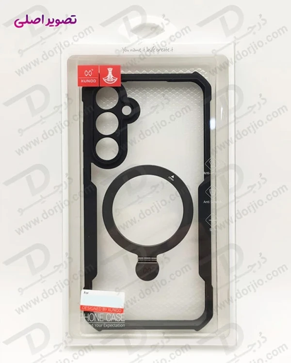خرید گارد شفاف رینگ استند مگ سیف Samsung Galaxy S25 Plus مارک XUNDD سری Beatle Holder