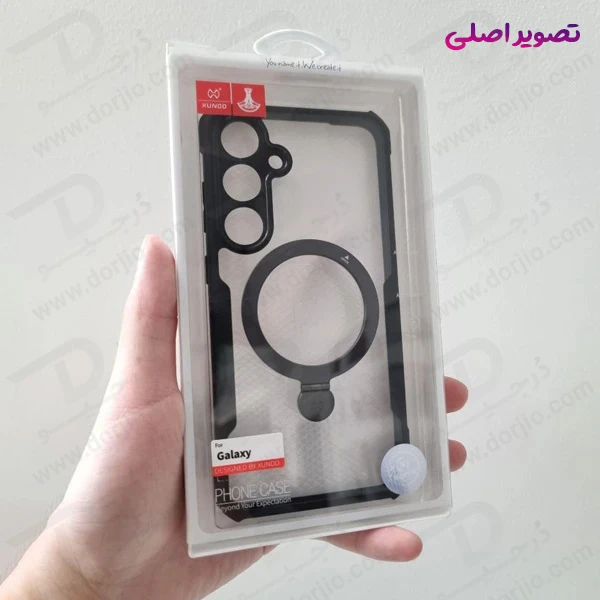 خرید گارد شفاف رینگ استند مگ سیف Samsung Galaxy S25 Plus مارک XUNDD سری Beatle Holder