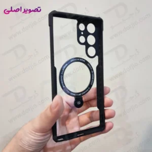 خرید گارد شفاف رینگ استند مگ سیف Samsung Galaxy S25 Ultra مارک XUNDD سری Beatle Holder