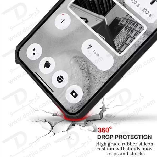 خرید گارد ضد ضربه شفاف Nothing Phone 2 مدل iPaky