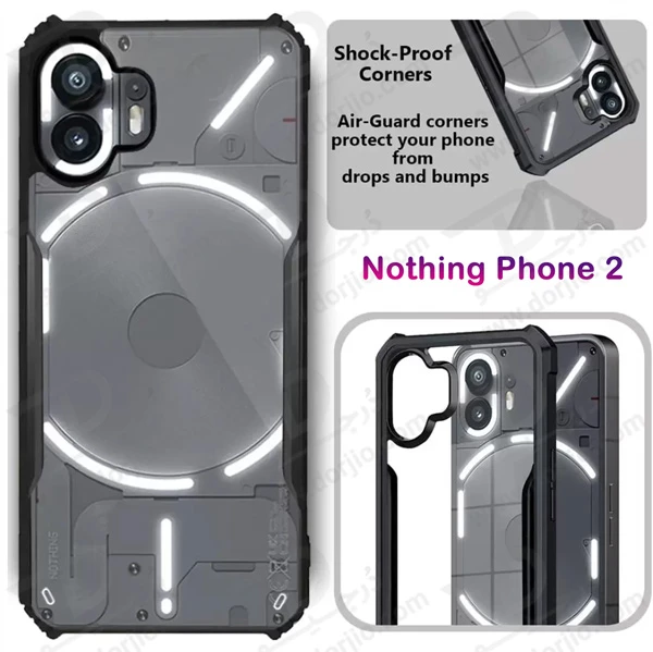 خرید گارد ضد ضربه شفاف Nothing Phone 2 مدل iPaky
