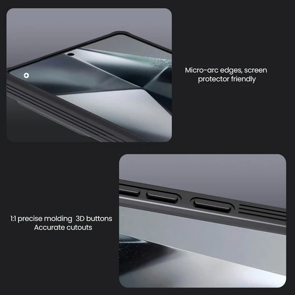 خرید گارد ضد ضربه مگ سیف Samsung Galaxy S25 Ultra مارک نیلکین مدل Camshield Pro Magnetic