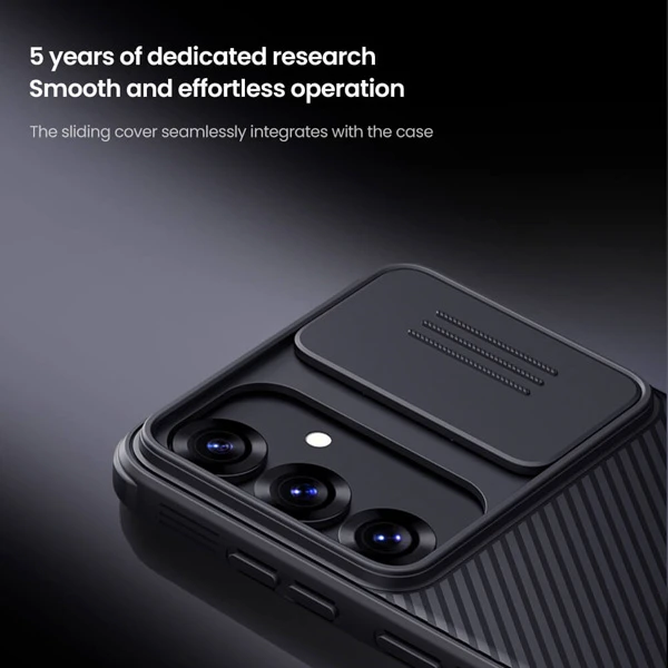 خرید گارد ضد ضربه مگ سیف Samsung Galaxy S25 مارک نیلکین مدل Camshield Pro Magnetic